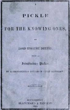 A Pickle For The Knowing Ones
