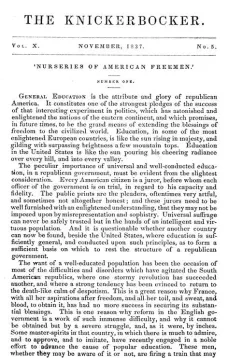 The Knickerbocker, Vol. 10, No. 5, November 1837
