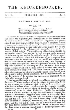 The Knickerbocker, Vol. 10, No. 6, December 1837