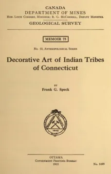Decorative Art of Indian Tribes of Connecticut