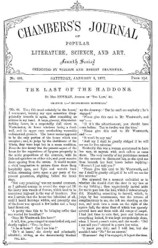 Chambers's Journal of Popular Literature, Science, and Art, No. 680
January 6, 1877