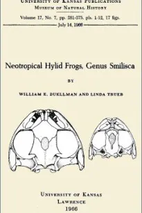 Neotropical Hylid Frogs, Genus Smilisca