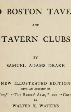 Old Boston Taverns and Tavern Clubs