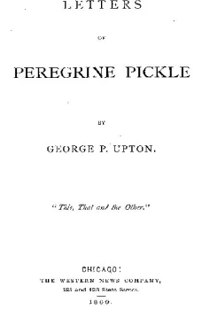 Letters of Peregrine Pickle