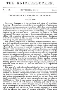 The Knickerbocker, Vol. 10, No. 5, November 1837
