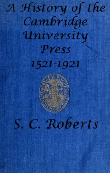 A History of the Cambridge University Press