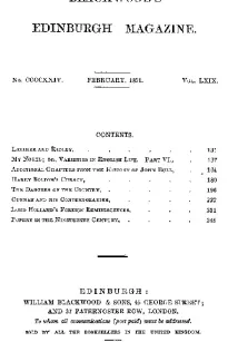 Blackwood's Edinburgh Magazine, Volume 69, No. 424, February 1851