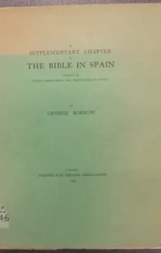 A Supplementary Chapter to the Bible in Spain