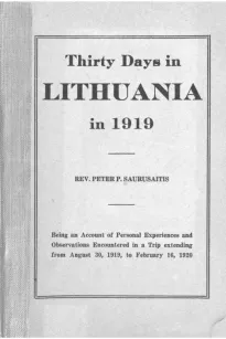 Thirty Days in Lithuania in 1919