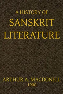 A History of Sanskrit Literature