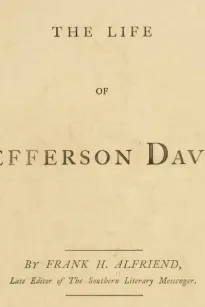 The Life of Jefferson Davis