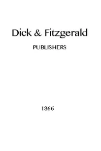 Dick and Fitzgerald Catalog (1866)