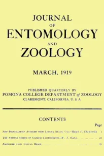 Journal of Entomology and Zoology, Vol. 11, No. 1, March 1919
