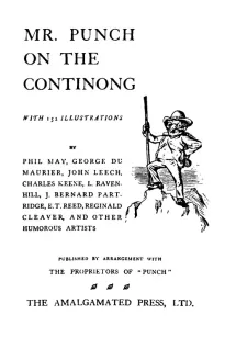 Mr. Punch on the Continong
