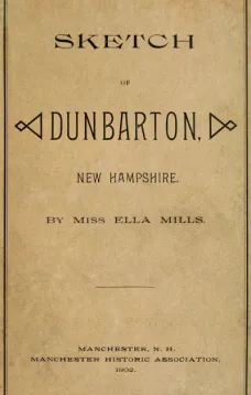 Sketch of Dunbarton, New Hampshire