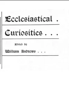 Ecclesiastical Curiosities