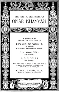 The Sufistic Quatrains of Omar Khayyam