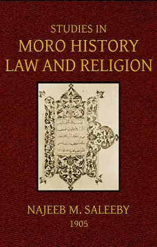 Studies in Moro History, Law, and Religion