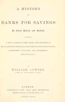 A History of Banks for Savings in Great Britain and Ireland