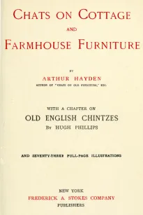 Chats on Cottage and Farmhouse Furniture