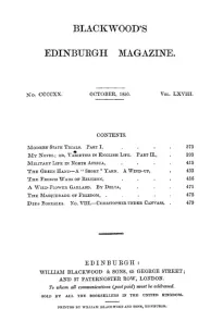 Blackwood's Edinburgh Magazine, Vol. 68, No 420, October 1850