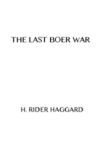 The Last Boer War