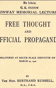 Free Thought and Official Propaganda