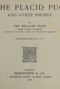 The Placid Pug, and Other Rhymes