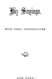 Josh Billings, Hiz Sayings