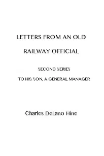 Letters from an Old Railway Official
Second Series: [To] His Son, a General Manager