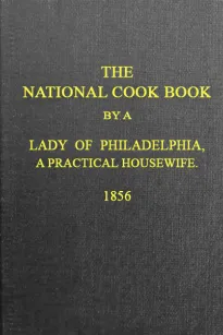 The National Cook Book, 9th ed.